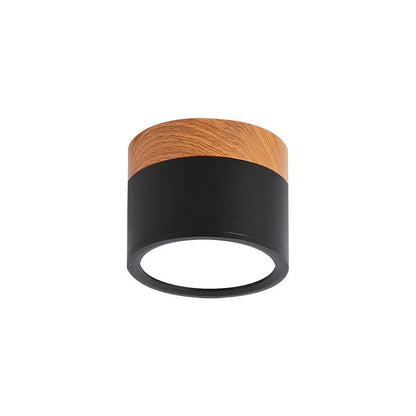 Compact Cylindrical Flush Mount LED Fixture for Residential Spaces – Aluminum Housing, Warm & Cool Temperatures, Multiple Finishes