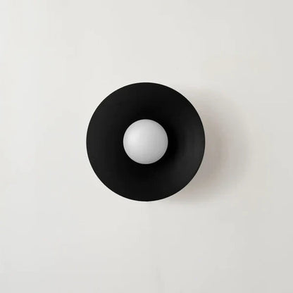 Round Overhead LED Fixture Metal 12.6 Inch Diameter Low-Profile Mount for Kitchen Dining Room Bedroom Hallway 5.9 in Height Contemporary Hom