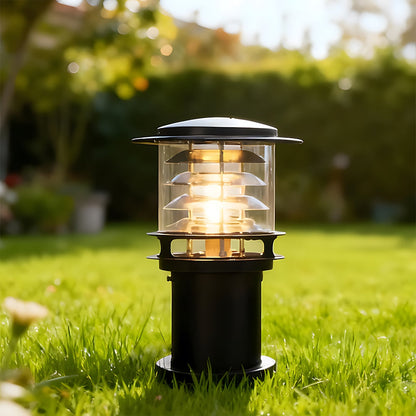 Borne d'éclairage extérieur résistante aux intempéries, poteau en aluminium de 15 cm pour allées, jardins et patios, lampe sur pied étanche IP65, culot E26