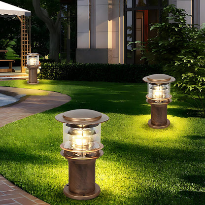 Borne d'éclairage extérieur résistante aux intempéries, poteau en aluminium de 15 cm pour allées, jardins et patios, lampe sur pied étanche IP65, culot E26