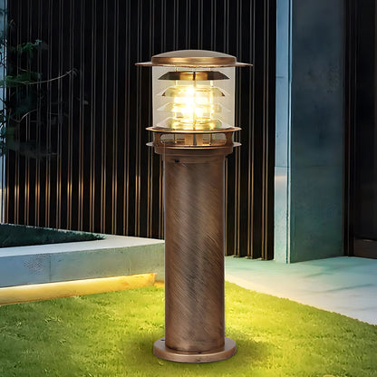 Borne d'éclairage extérieur résistante aux intempéries, poteau en aluminium de 15 cm pour allées, jardins et patios, lampe sur pied étanche IP65, culot E26