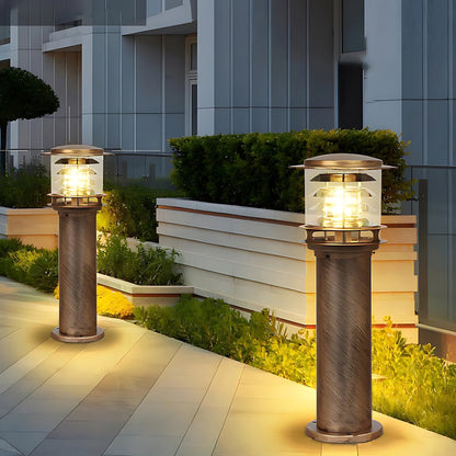 Borne d'éclairage extérieur résistante aux intempéries, poteau en aluminium de 15 cm pour allées, jardins et patios, lampe sur pied étanche IP65, culot E26