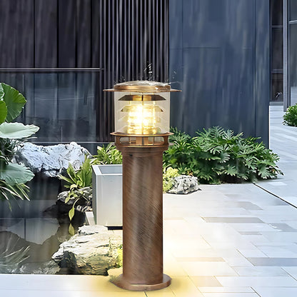 Borne d'éclairage extérieur résistante aux intempéries, poteau en aluminium de 15 cm pour allées, jardins et patios, lampe sur pied étanche IP65, culot E26