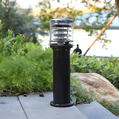 Borne d'éclairage extérieur résistante aux intempéries, poteau en aluminium de 15 cm pour allées, jardins et patios, lampe sur pied étanche IP65, culot E26