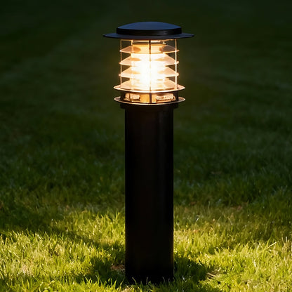 Borne d'éclairage extérieur résistante aux intempéries, poteau en aluminium de 15 cm pour allées, jardins et patios, lampe sur pied étanche IP65, culot E26