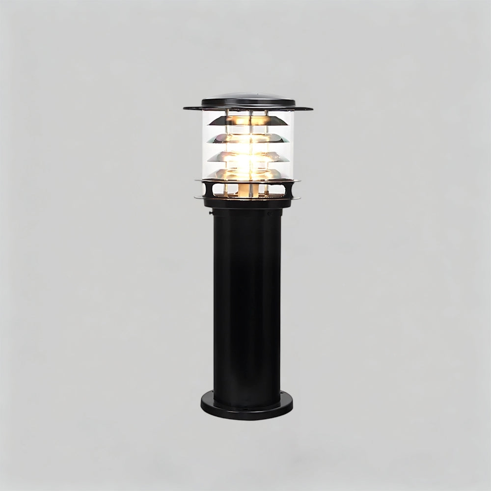 Borne d'éclairage extérieur résistante aux intempéries, poteau en aluminium de 15 cm pour allées, jardins et patios, lampe sur pied étanche IP65, culot E26