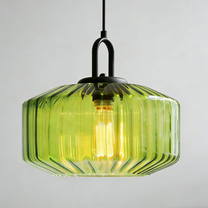 Handblown Glass Pendant Light Fixture 11 Inch Diameter for Kitchen Dining Room Hallway Living Room Bedroom LED Ceiling Light