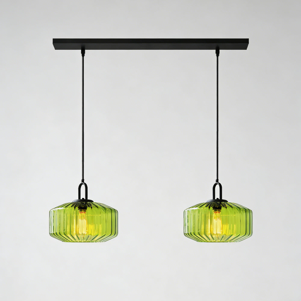Handblown Glass Pendant Light Fixture 11 Inch Diameter for Kitchen Dining Room Hallway Living Room Bedroom LED Ceiling Light