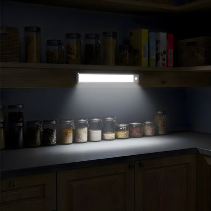 Rechargeable Cordless LED Strip Light for Cabinets, Closets & Hallways – Battery Powered Stick-On Under Cabinet Lighting for Kitchen, Bedroo