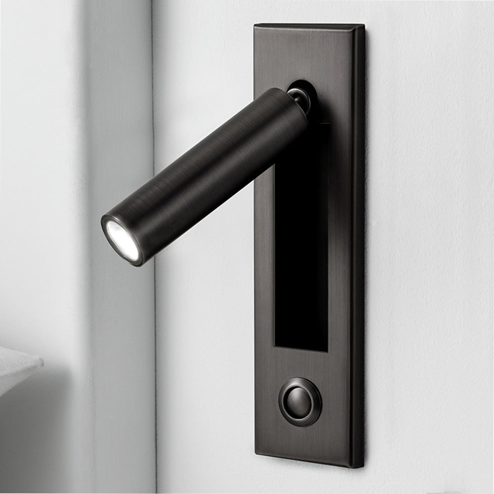 Recessed LED Wall Sconce Metal 7 in Round Flush Mount for Bedroom Hallway Reading Ambient Lighting Indoor Modern Home