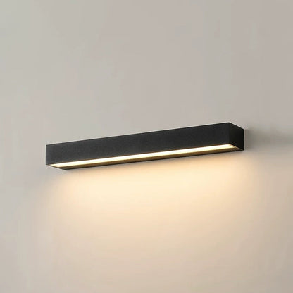Outdoor LED Wall Sconce Die-Cast Aluminum Porch Light Black White 8-32 in Weatherproof Fixture for Balcony Entry Hallway Modern Exterior