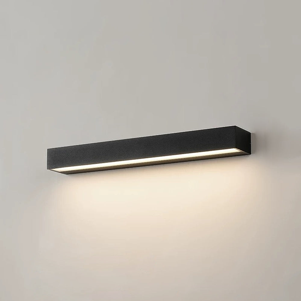 Outdoor LED Wall Sconce Die-Cast Aluminum Porch Light Black White 8-32 in Weatherproof Fixture for Balcony Entry Hallway Modern Exterior