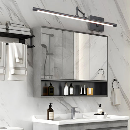 Swivel Arm Vanity Light Fixture Matte Black Iron LED Task Lighting for Bathroom Mirror Makeup Grooming Modern Minimalist Wall Mount Rotatabl