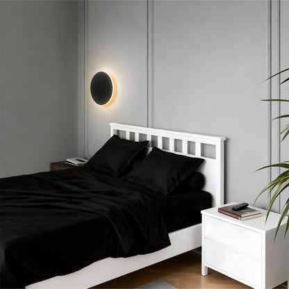 Modern Metal Sconce with Acrylic Shade in Black or White for Hallway Bedroom Living Room Indoor Ambient Lighting LED Fixture Contemporary Ho