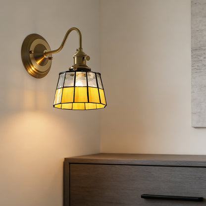 Indoor Sconce Light Metal & Glass 10 Inch Vintage Style for Entryway Corridor Bedroom Dining Room Home Accent Fixture