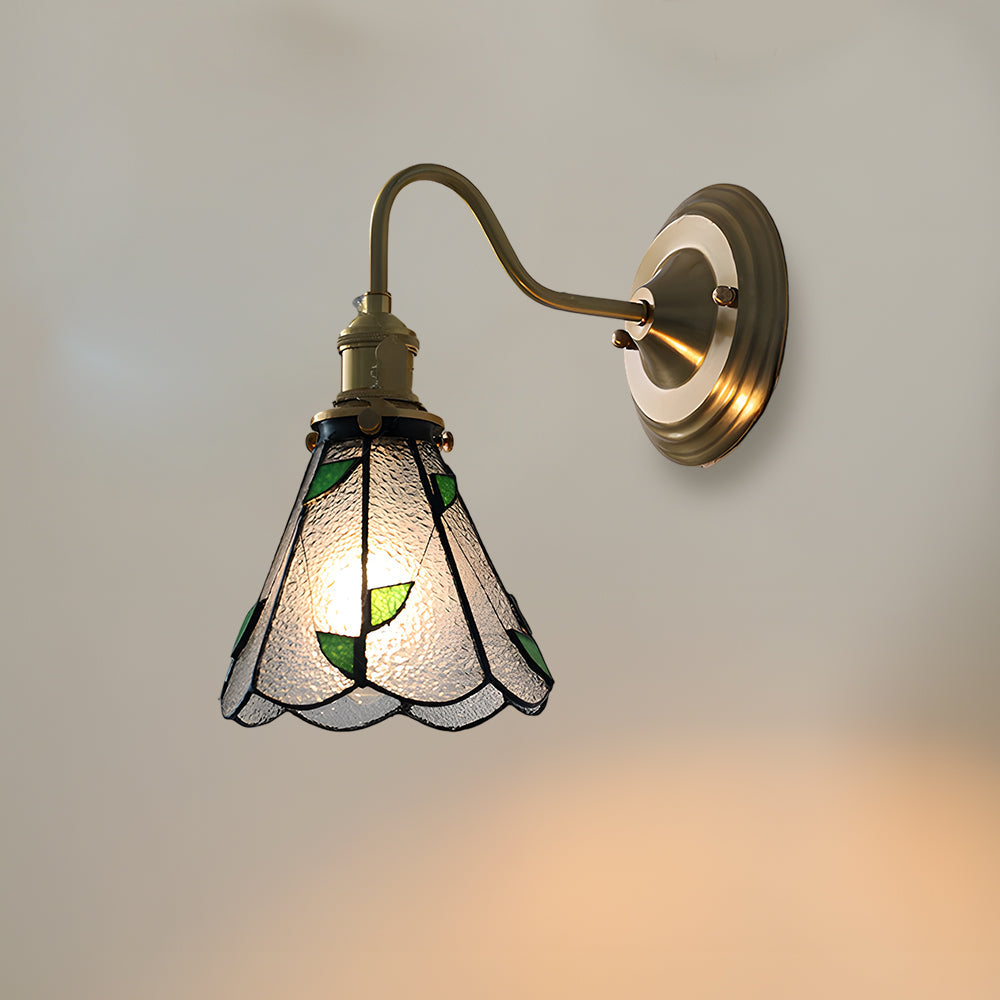 Indoor Sconce Light Metal & Glass 10 Inch Vintage Style for Entryway Corridor Bedroom Dining Room Home Accent Fixture