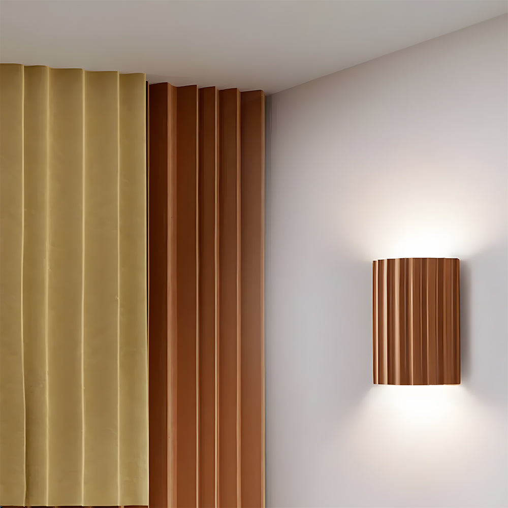 Sculptural Resin Sconce with Dual G9 Sockets for Bedroom Hallway Accent Lighting in Green Finish 6.5 Inches Compact Indoor Fixture