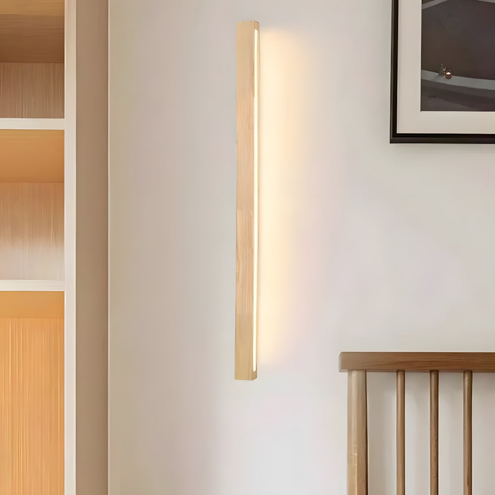 Wooden LED Vanity Mirror Light Fixture for Bathroom Wall 24-Inch Warm Lighting Above Sink Bedroom Illumination Slim Profile Spa-Style Contem