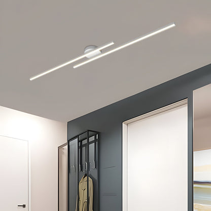Plafonnier LED encastré — Disque rond à profil bas de 21 cm pour chambre, couloir, entrée — Montage en surface moderne en aluminium et acrylique avec