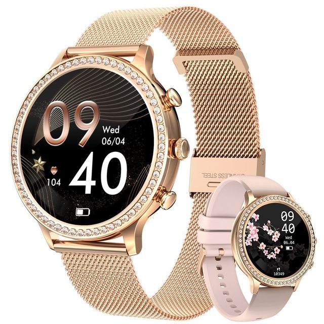 Montre connectée de suivi de santé avec moniteur de fréquence cardiaque, tension artérielle et analyse du sommeil pour la forme et le bien-être au quotidien