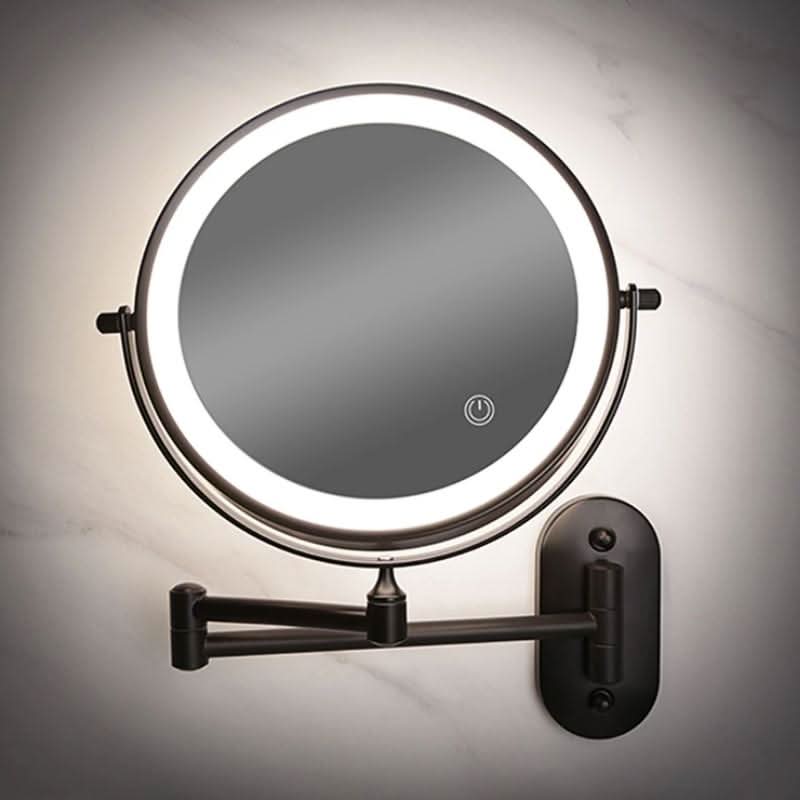 Rechargeable Lighted Vanity Mirror with Magnification & Touch Dimming for Bathroom Counter Makeup Application Skincare Beauty Routine
