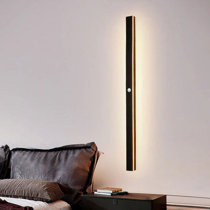 Applique murale LED verticale pour extérieur, 12-59 pouces, aluminium, étanche IP65, noire, pour porche, entrée, allée, jardin, mur, chemin, maison moderne