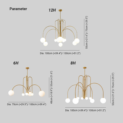 Swallow-Inspired G9 Pendant Light with Adjustable Chain, Metal & Glass Shades for Dining Room, Bedroom & Living Room Overhead Lighting