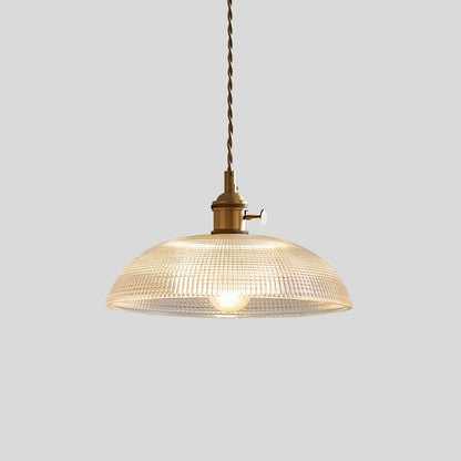 Adjustable Height Pendant Light with Clear Glass Shade Bronze Finish for Dining Table Kitchen Island Living Room Overhead Lighting