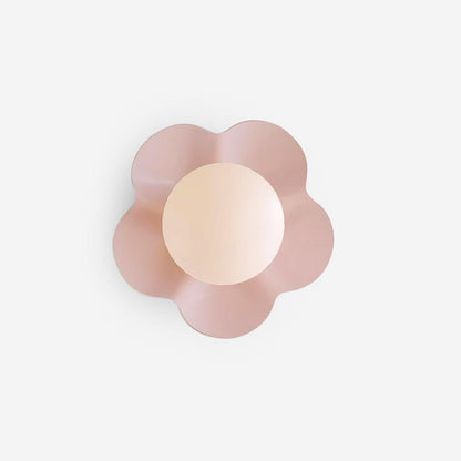 Resin Flower Sconce Light 8 in White Purple Yellow for Bedroom Living Room Hallway G9 Bulb Base Indoor Accent Fixture