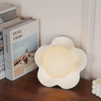 Resin Flower Sconce Light 8 in White Purple Yellow for Bedroom Living Room Hallway G9 Bulb Base Indoor Accent Fixture