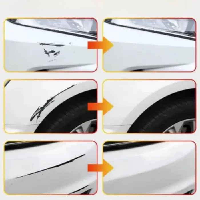 Car Touch-Up Paint Pen for Quick Scratch Repair – Seals and Protects Against Rust – White, Black, Silver – Precision Tip for Chips and Nicks