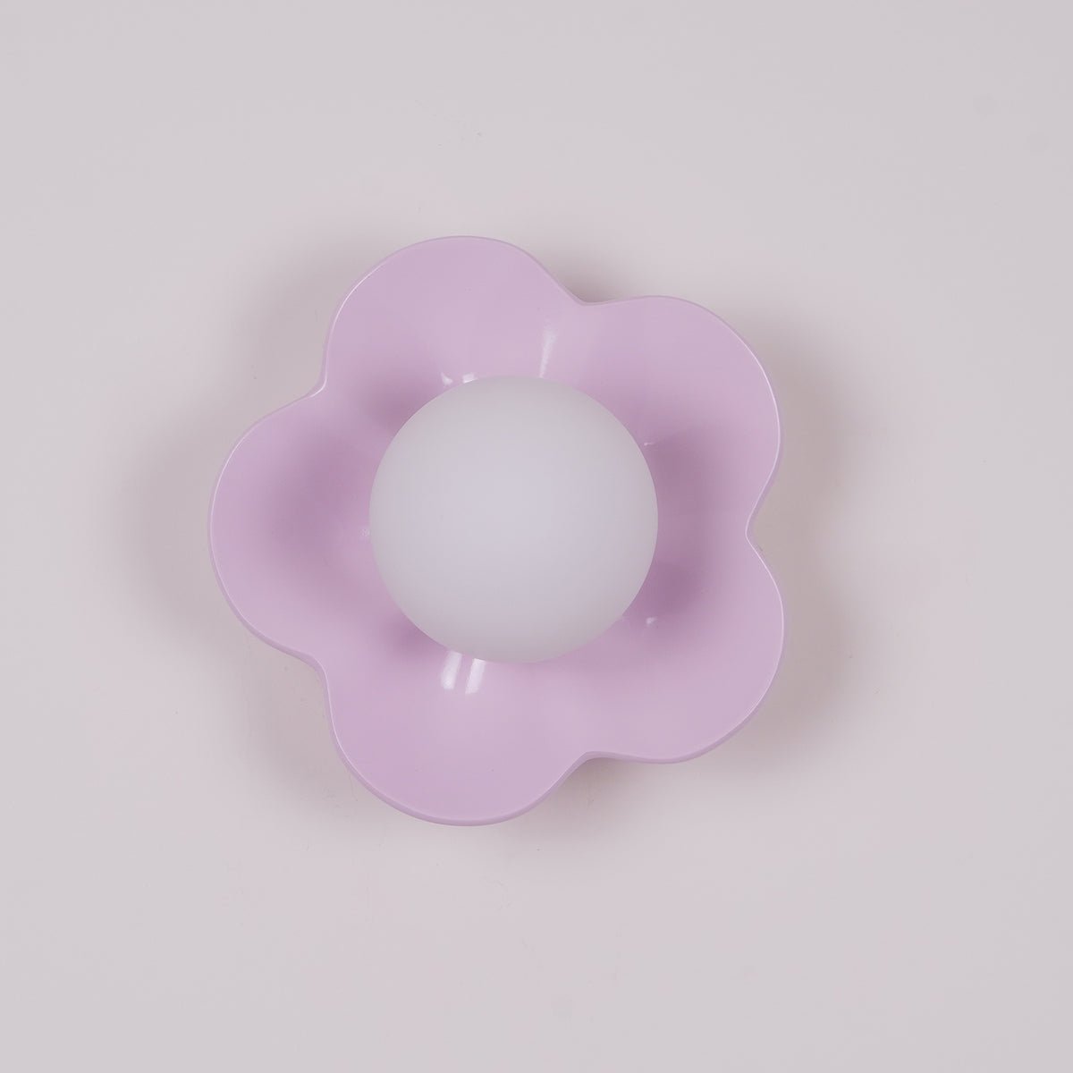 Flower-Shaped Resin Wall Sconce with Frosted Glass Shade – LED G9 Socket, Playful Modern Decor for Bedroom, Nursery & Living Room
