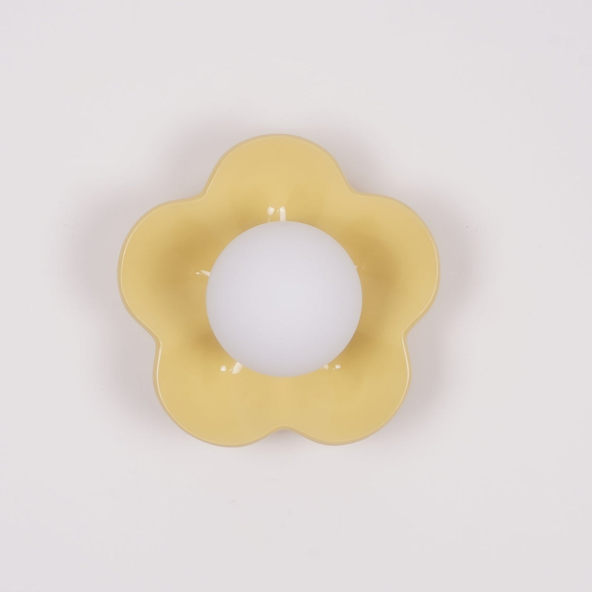 Flower-Shaped Resin Wall Sconce with Frosted Glass Shade – LED G9 Socket, Playful Modern Decor for Bedroom, Nursery & Living Room