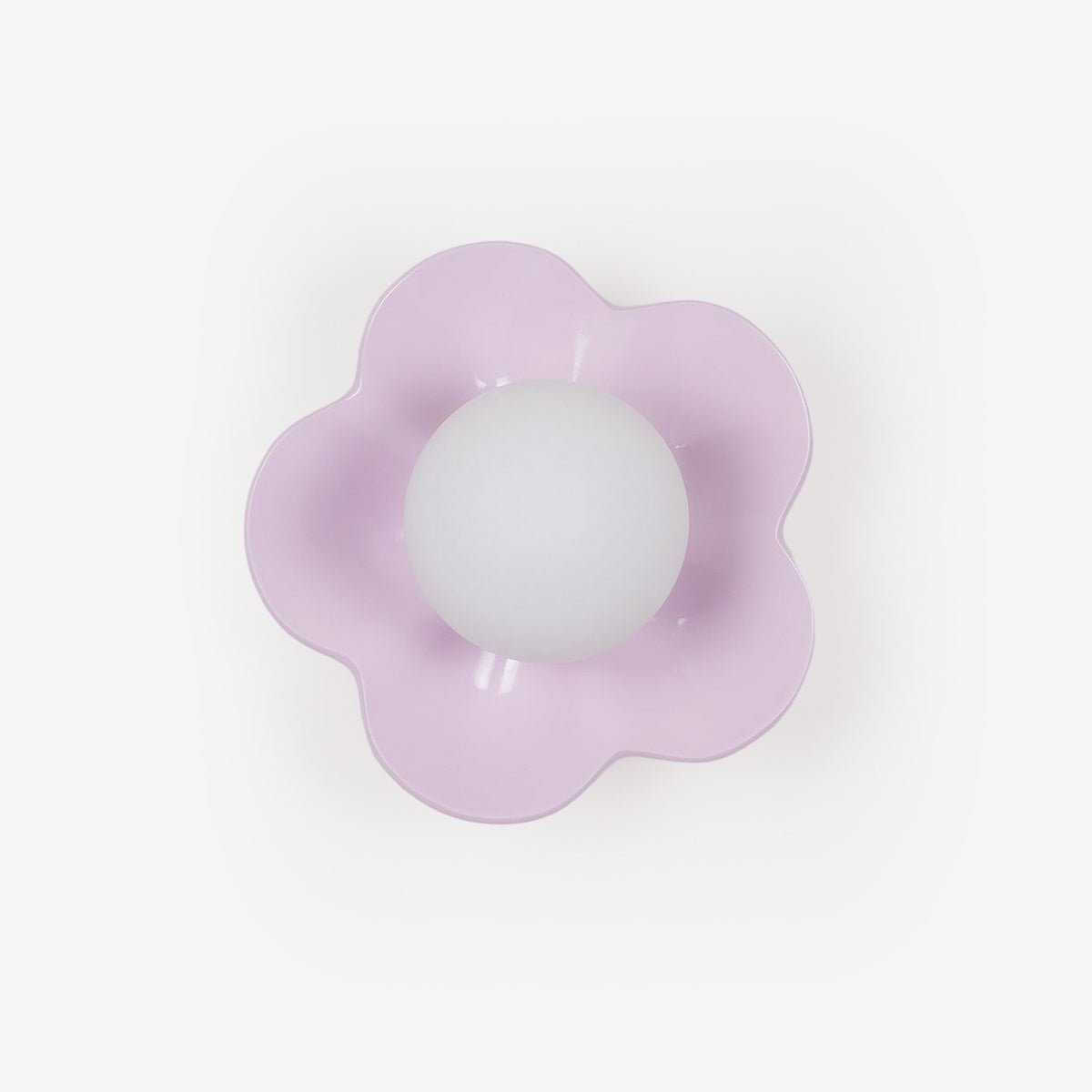 Flower-Shaped Resin Wall Sconce with Frosted Glass Shade – LED G9 Socket, Playful Modern Decor for Bedroom, Nursery & Living Room
