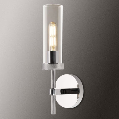 Crystal Wall Sconce Light Fixture Brass Finish for Bedroom Hallway Entryway Living Room Bathroom Vanity Hardwired Dimmable