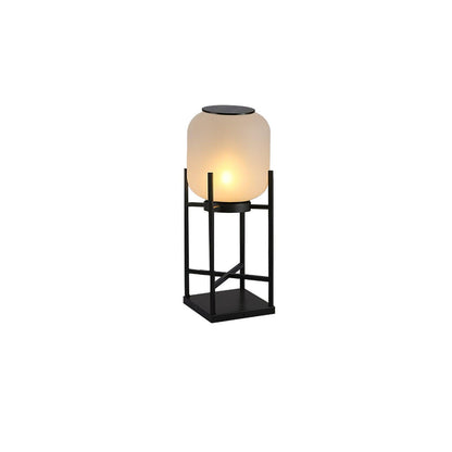 Solar LED Patio Lantern Post Light 19 in Adjustable Color Temperature Stainless Steel Weather Resistant Garden Pathway Illumination