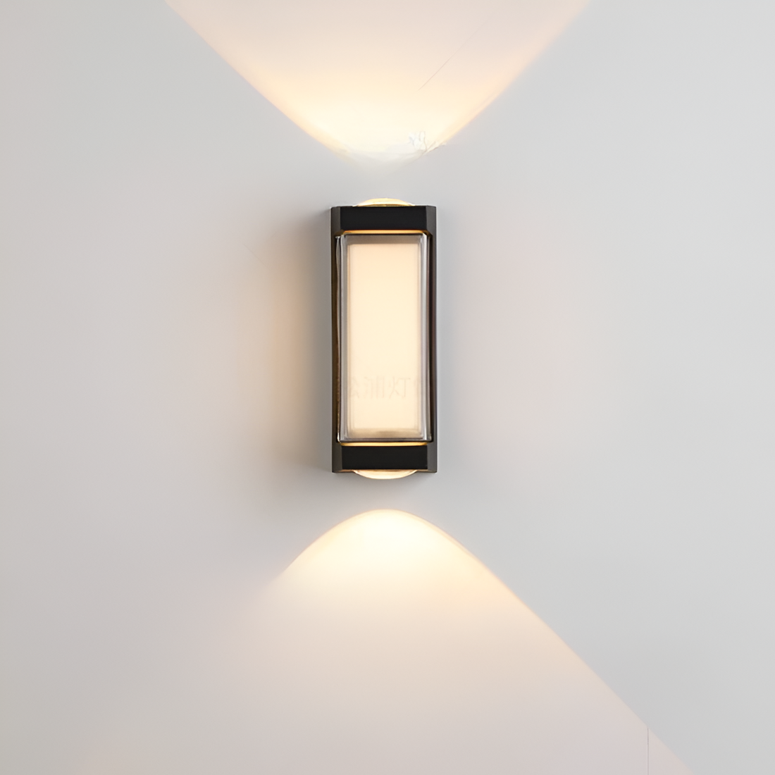 Cylindrical Outdoor Wall Sconce Up Down Light 10W LED Weatherproof Porch Facade Fixture Black White for Entryway Garden Patio Pathway Modern