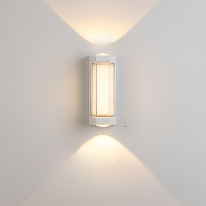 Outdoor Sconce Fixture 10.6 in Black Waterproof Bidirectional Beam for Exterior Walls Entrance Porch Garden Pathway Architectural Accent IP6