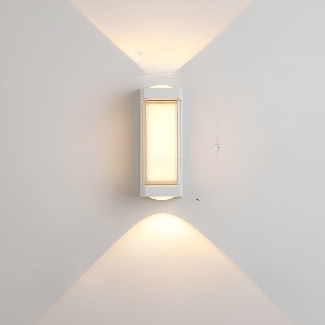 Cylindrical Outdoor Wall Sconce Up Down Light 10W LED Weatherproof Porch Facade Fixture Black White for Entryway Garden Patio Pathway Modern