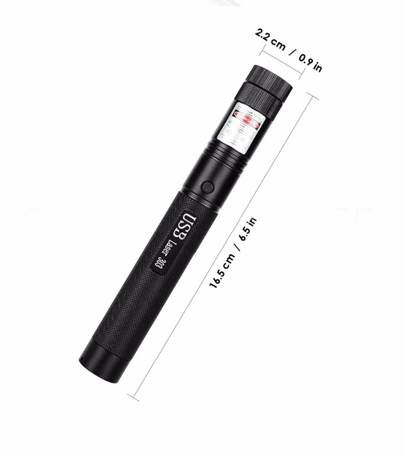 Rechargeable High-Power Pointing Tool with Adjustable Beam for Astronomy and Lectures Metal Construction Safety Lock