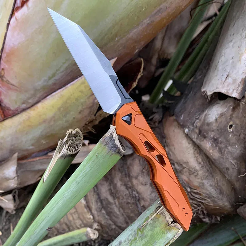 Launch 13 Automatic Knife | Wharncliffe Folding Pocket Knife with Push Button Opening | Compact EDC Knife for Outdoor Use