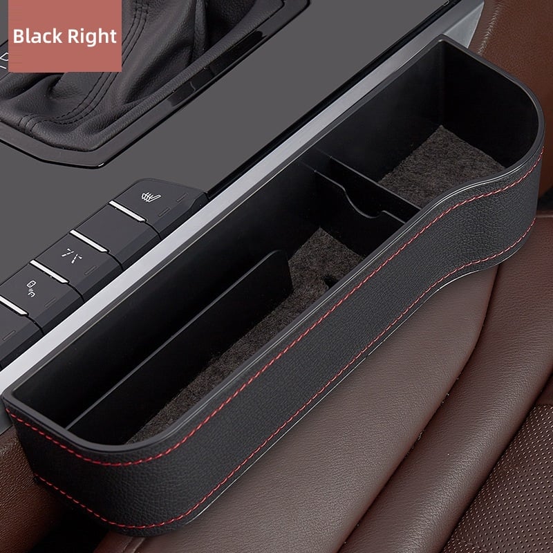 Leather Car Seat Organizer with Cup Holder | Multifunctional Design for Extra Storage and Convenience