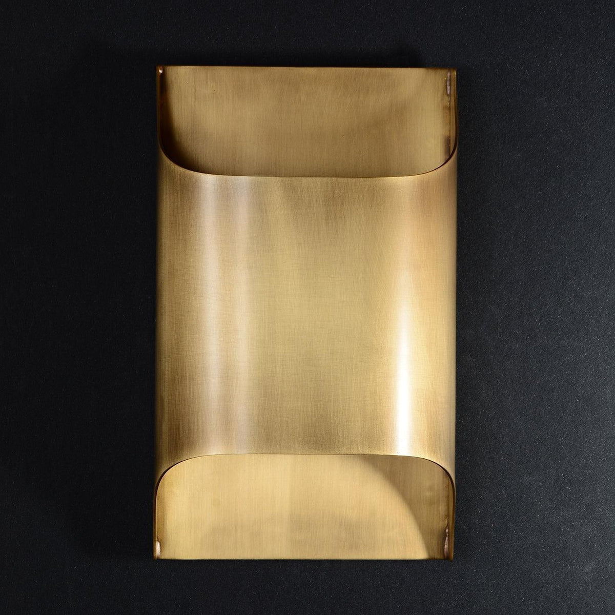 Mid-Century Brass Sconce G9 Socket Indoor Ambient Fixture 10 in Square for Bedroom Hallway Living Room Accent Lighting Warm Glow