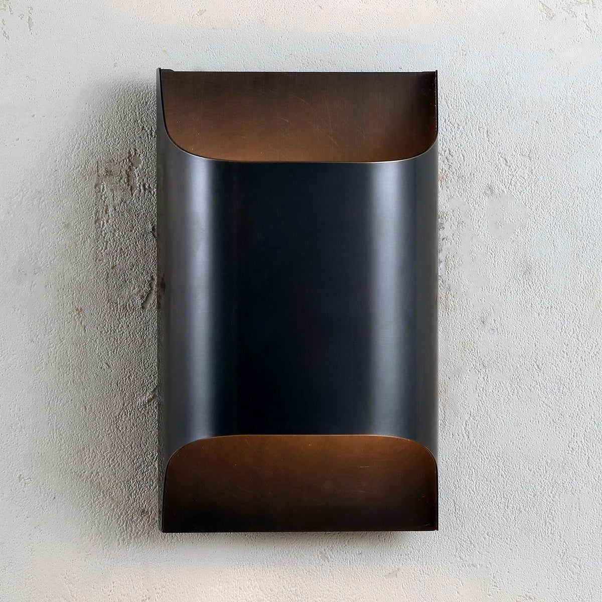 Mid-Century Brass Sconce G9 Socket Indoor Ambient Fixture 10 in Square for Bedroom Hallway Living Room Accent Lighting Warm Glow