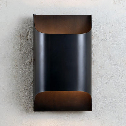 Mid-Century Brass Sconce G9 Socket Indoor Ambient Fixture 10 in Square for Bedroom Hallway Living Room Accent Lighting Warm Glow