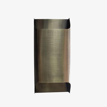 Mid-Century Brass Sconce G9 Socket Indoor Ambient Fixture 10 in Square for Bedroom Hallway Living Room Accent Lighting Warm Glow