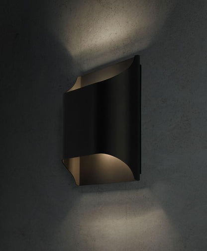 Brass Indoor LED Wall Light Fixture for Bedroom Living Room Hallway 10 Inch Square Contemporary Accent Lamp E14 G9 Socket Modern Home Lighti