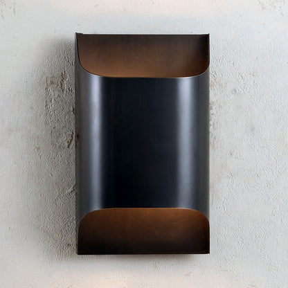 Brass Indoor LED Wall Light Fixture for Bedroom Living Room Hallway 10 Inch Square Contemporary Accent Lamp E14 G9 Socket Modern Home Lighti