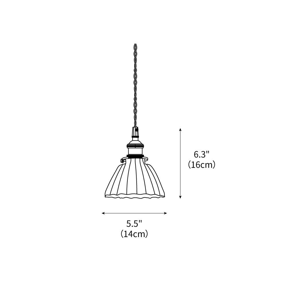 Suspension goutte en verre avec finition laiton – Luminaire suspendu pour comptoirs et tables – Suspension réglable – Douille E26 – Luminaire dôme transparent