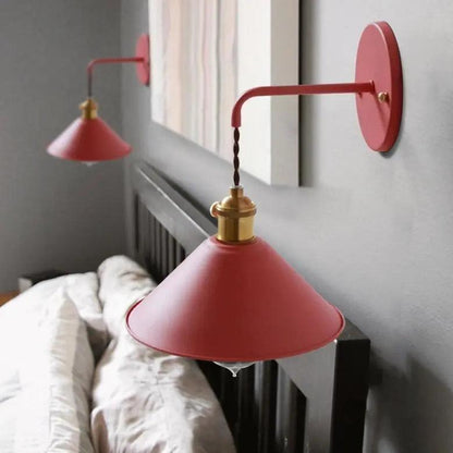 Metal Wall Sconce with Adjustable Arm & Plated Finish in 7 Shades for Living Room Bedroom Hallway Home Office